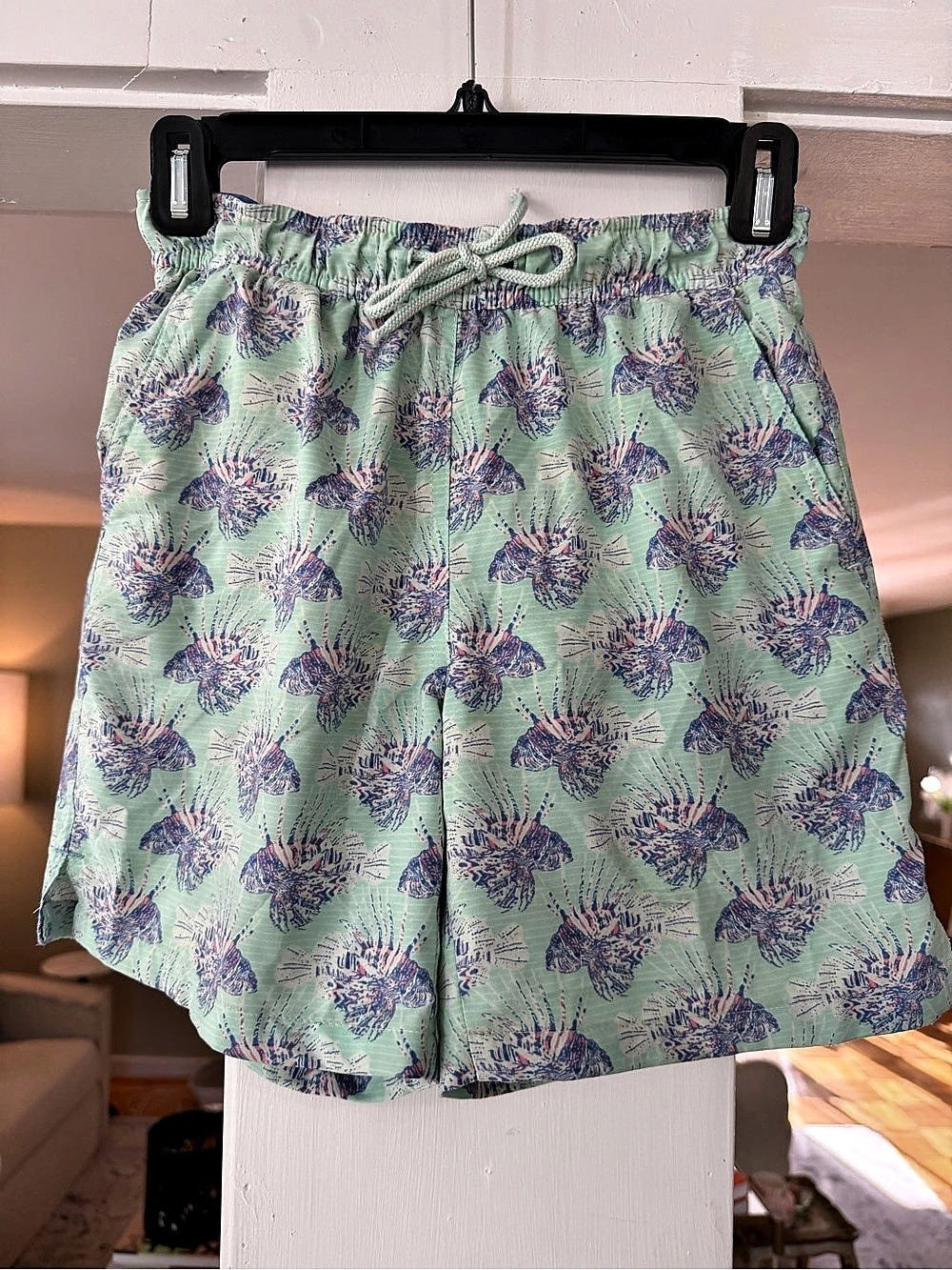 Peter millar Floral Swim Trunks in Green & Purple Like New